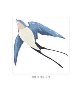 Swallow - Grand sticker 90 x 90cm