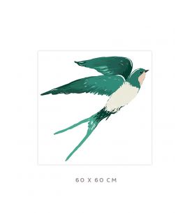 Swallow - Grand sticker 60 x 60cm