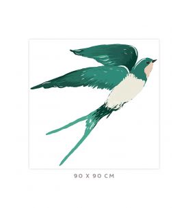 Swallow - Grand sticker 90 x 90cm