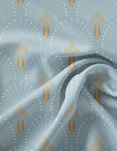 1925 Bleu clair - Linear meter fabric