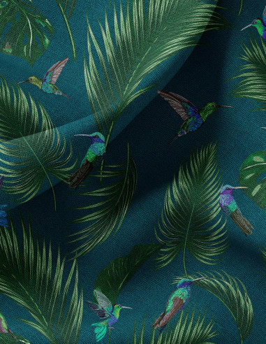 Jungle Bleu - Linear meter fabric