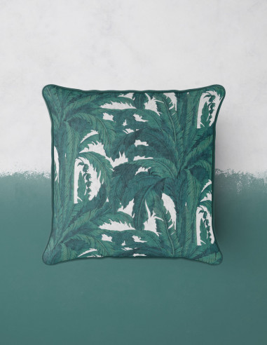 Musa blanc - Housse de coussin