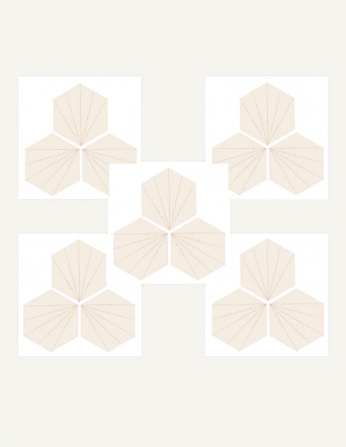 Tiles Rose Nude - Stickers - Soldes