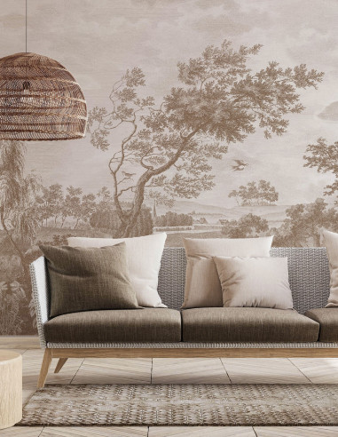 Fontainebleau Sépia - Wallpanel...