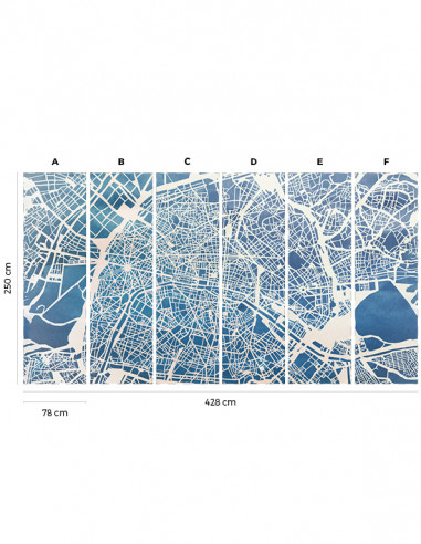 Plan de Paris - Fresque