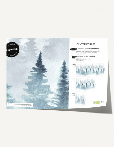 Winter Forest Fresque - Échantillon