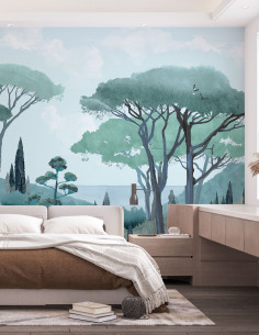 Riviera Affresco a parete