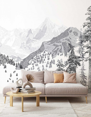 Montagne - Wallpanel customizable