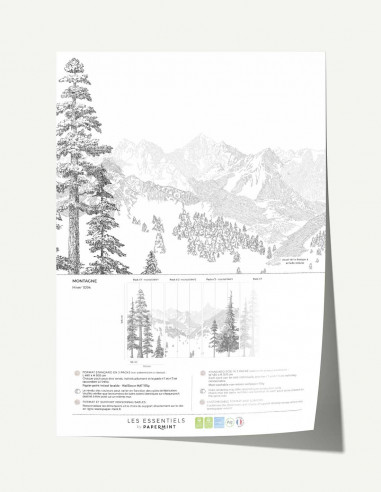 Montagne Wallpanel - Sample