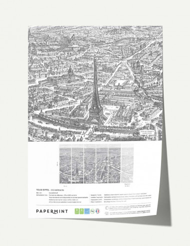 Tour Eiffel Fresque - Échantillon