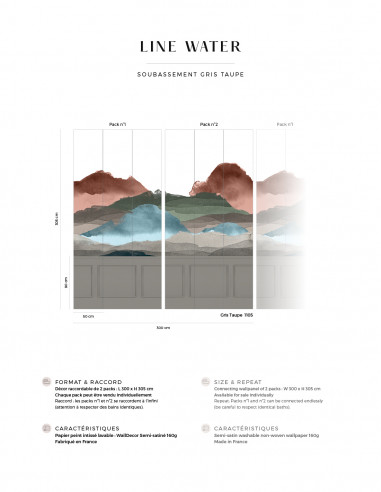 Line Water Soubassement - Fresque Pack