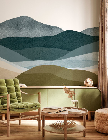 Les Collines - Fresque personnalisable