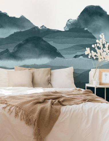 Line Water - Fresque personnalisable