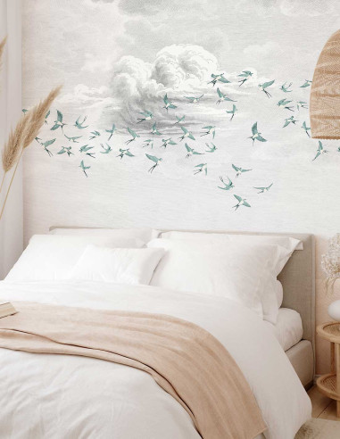 Swallow Cloud - Fresque personnalisable