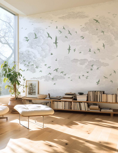 Les Oiseaux - Wallpanel customizable