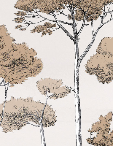 Sous Les Pins Affresco a parete -...