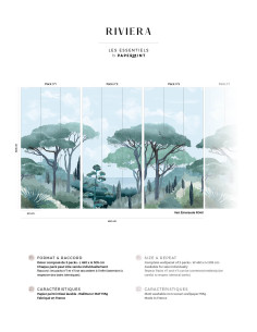 Riviera Affresco a parete 2