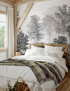 In the woods - Affresco a...