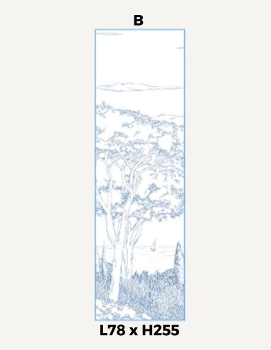 Toscane Line Bleu Encre - Single...