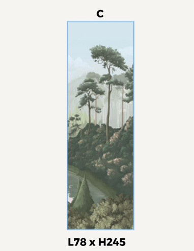 Yanagi Lichen - Single Strip, W78 x...