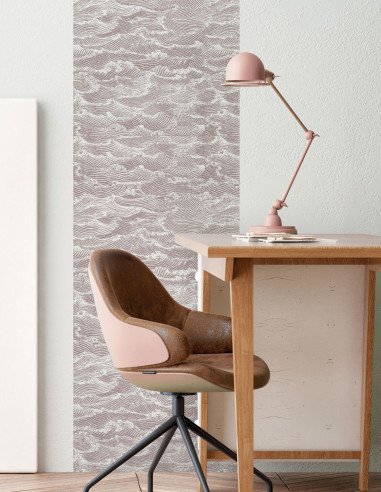 Waves Rose Brun - Rouleau