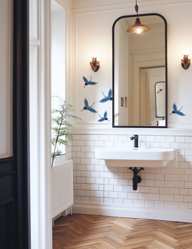 Héron - Stickers 20 x 20, set of 5...