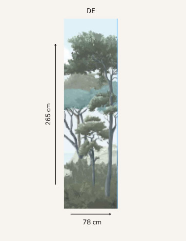 Côte d'Azur Vert de gris  - Lé unique...