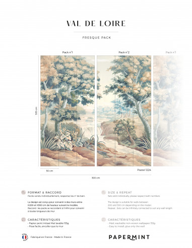 Val de Loire Pastel Fresque Pack...