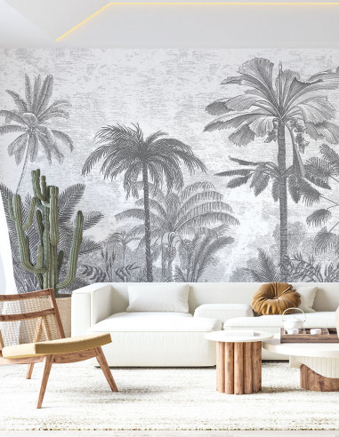 Palmeraie Greyness - Wallpanel Pack 1...