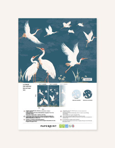 La Danse des Hérons Wallpanel Pack -...