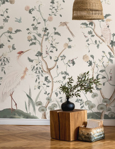 Chinoiserie et le héron •...