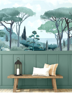 Riviera Affresco a parete•...