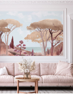 Riviera Affresco a parete•...