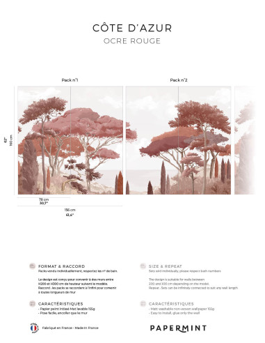 Côte d'Azur - Wallpanel Pack • H160 x...