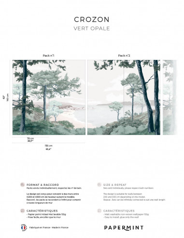 Crozon - Wallpanel Pack  • H160 x...