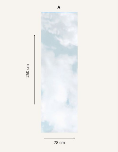 Cumulus, Bleu ciel - 1 strip A of...