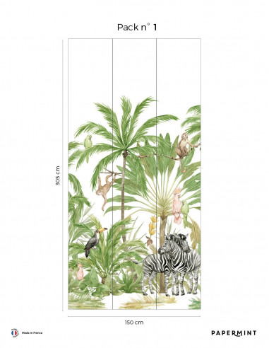 Palmiers Jungle - Wallpanel Pack