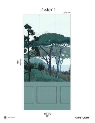 Toscane Soubassement Cypres - Fresque...