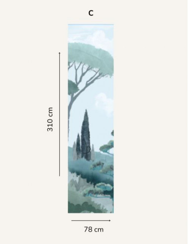Riviera Vert Emeraude - Single Strip,...