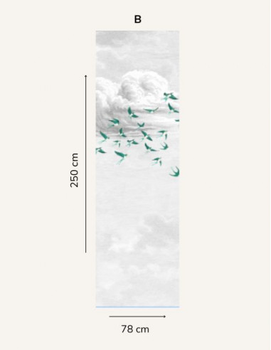 Swallow Cloud Vert Pin - Single...