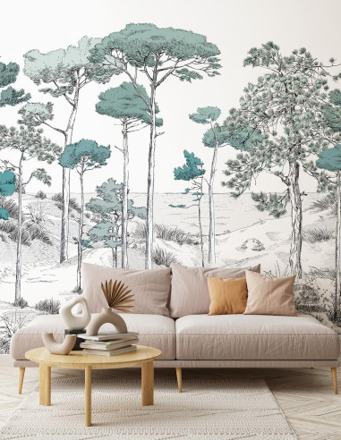 copy of Les Pins - Affresco a parete