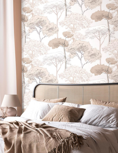 Canopée beige coloré Rouleau H 9ml x...