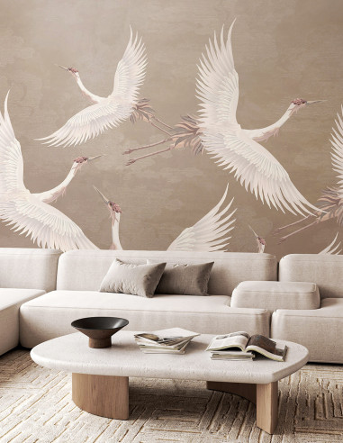 L’envol du héron Wallpanel Pack -...
