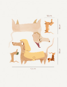 Hot-dog - Large stickers (5... 2