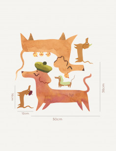 Hot-dog - Large stickers (5... 2