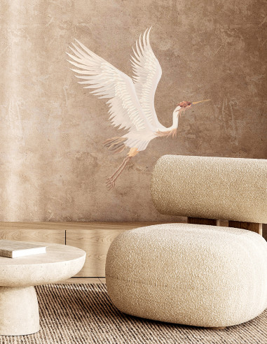 Héron - L'Envol - Grand Sticker