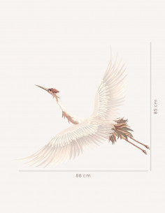 Héron - Large stickers 90 x 90