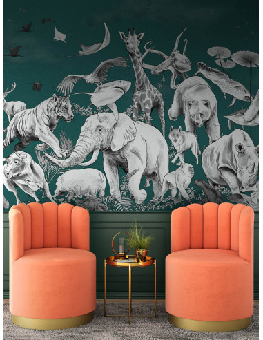Noé - Fresque 5 Lés,  L390 x H.255cm