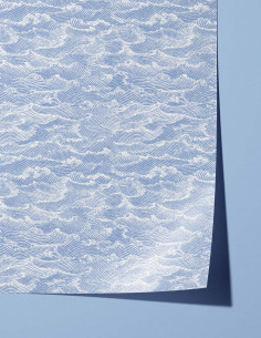 Waves Bleu Marine- Panneau...