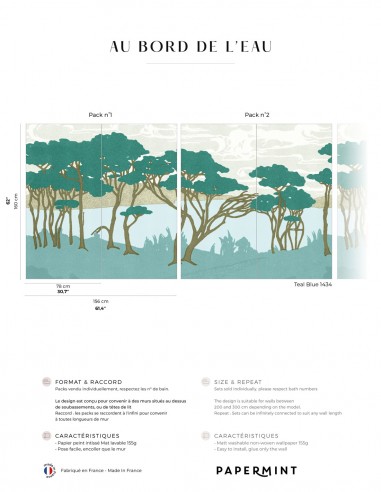 Au Bord de l'Eau • Fresque Pack - H160